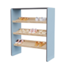 Полка для обуви во входную группу из коллекции мебели «НЕГА» (цвет голубой) - «globural.ru» - Всеволожск