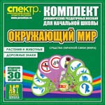 Комплект динамических раздаточных пособий - Окружающий мир (веера). Животные и растения, дорожные знаки. - «globural.ru» - Всеволожск