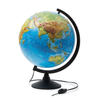 Глобус Земли физический  с подсветкой D=320 мм - «globural.ru» - Всеволожск