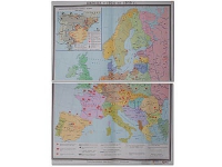 Учебная карта "Европа 1924-1939 гг" 1050*1420 мм (матовое, 2-стороннее лам.) - «globural.ru» - Всеволожск