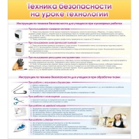 Стенд "Техника безопасности на уроке технологии" - «globural.ru» - Всеволожск