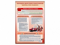 Стенд "Порядок действий работников школы при пожаре" - «globural.ru» - Всеволожск