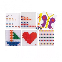 Мозаика Peg Board. Набор с прозрачными досками и картинками - «globural.ru» - Всеволожск