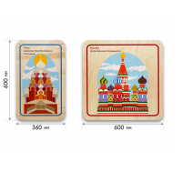 Набор стеновых панелей «Памятные места России - Кижи, Москва» - «globural.ru» - Всеволожск