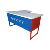 Стол преподавателя "Патриот" угловой с выкатной тумбой - «globural.ru» - Всеволожск