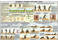 Плакат "Приемы и правила метания гранат" - «globural.ru» - Всеволожск