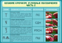 Стенд "Вязание крючком. Условные обозначения. Часть 2" - «globural.ru» - Всеволожск