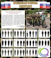 Стенд "Военная форма одежды (флаг РФ)" - «globural.ru» - Всеволожск