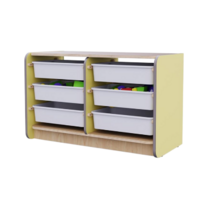 Двойной модуль для хранения игрушек из коллекции мебели «НЕГА» (цвет желтый) - «globural.ru» - Всеволожск