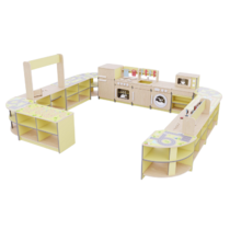 Игровая зона «Островок мастеров» из коллекции мебели «НЕГА» (желтый) - «globural.ru» - Всеволожск