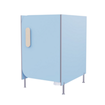 Гигиеническая кабинка из коллекции «НЕГА» (цвет голубой) - «globural.ru» - Всеволожск