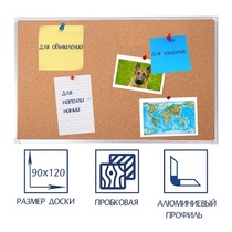 Доска пробковая 1200х900 - «globural.ru» - Всеволожск
