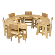 Комплект детских столов и стульев для детей с 3 до 7 лет (6 комплектов) - «globural.ru» - Всеволожск