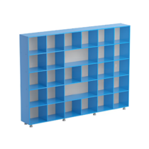 Шкаф-стеллаж без дверок (серый/синий) - «globural.ru» - Всеволожск