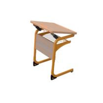 Стол ученический одноместный с регулировкой наклона столешницы на плоскоовальной трубе 3-5 гр.р - «globural.ru» - Всеволожск