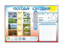 Стенд-уголок маркерный "Погода сегодня" - «globural.ru» - Всеволожск