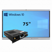 Интерактивная панель 75" (встроенный ПК, Win10, Intel i5) - «globural.ru» - Всеволожск