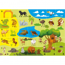 Тематическое поле-маршрутизатор «Зоопарк» для мини-робота Bee-Bot - «globural.ru» - Всеволожск