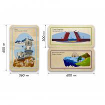 Набор стеновых панелей «Памятные места России - Ялта, Санкт-Петербург, Иркутск» - «globural.ru» - Всеволожск