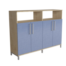 Шкаф-стеллаж закрытый "Умник" (две секции) - «globural.ru» - Всеволожск