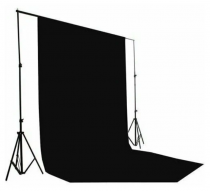 Фотофон для фото и видео 3х6 м Черный - «globural.ru» - Всеволожск