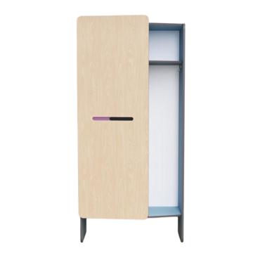 Шкаф для верхней одежды персонала во входную группу из коллекции мебели «НЕГА» (голубой) - «globural.ru» - Всеволожск