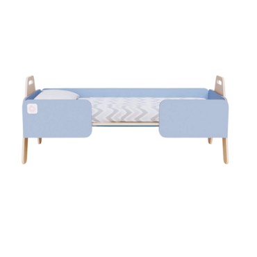 Кровать детская из коллекции «НЕГА» (цвет голубой) - «globural.ru» - Всеволожск