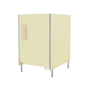 Гигиеническая кабинка из коллекции «НЕГА» (цвет желтый) - «globural.ru» - Всеволожск