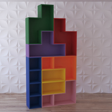 Стеллаж для игрушек "Цветная стройка" - «globural.ru» - Всеволожск