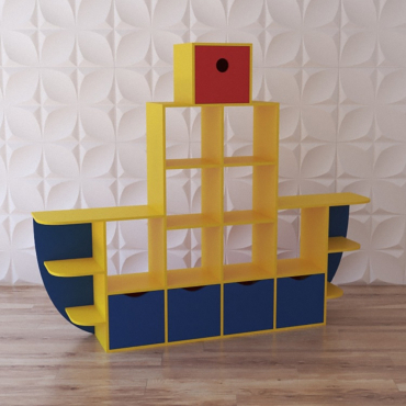 Стеллаж для игрушек "Пароход" - «globural.ru» - Всеволожск