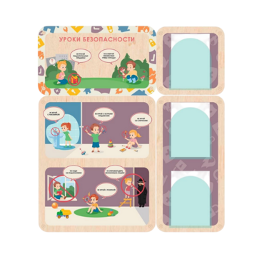 Информационный стенд «Уроки безопасности» 100.5 х 111 см - «globural.ru» - Всеволожск