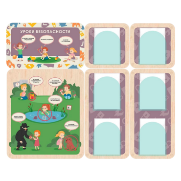 Информационный стенд «Уроки безопасности»  137.5 х 111 см - «globural.ru» - Всеволожск