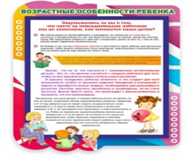 Стенд "Возрастные особенности ребенка" - «globural.ru» - Всеволожск