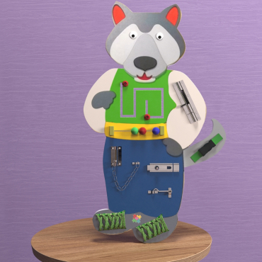 Бизиборд «Волчок-серый бочок» - «globural.ru» - Всеволожск