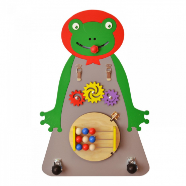 Бизиборд «Лягушка- Квакушка» - «globural.ru» - Всеволожск