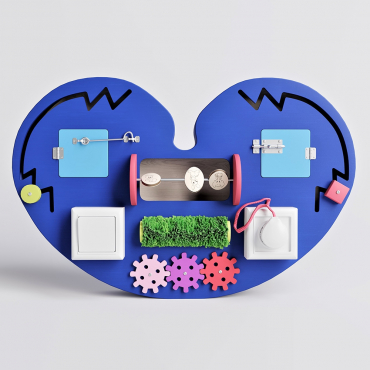 Бизиборд "Большое синее сердце" - «globural.ru» - Всеволожск