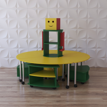 Модульный стеллаж "Весёлый робот" - «globural.ru» - Всеволожск