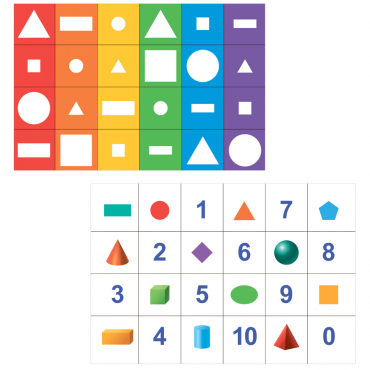 Тематическое поле-маршрутизатор «Геометрические фигуры» / «Цифры и формы» для мини-робота Bee-Bot - «globural.ru» - Всеволожск