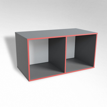 Открытая настенная полка-2-х секционная ТР2 ЛДСП  - «globural.ru» - Всеволожск