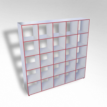 Шкаф открытый многосекционный ТР25 ЛДСП - «globural.ru» - Всеволожск