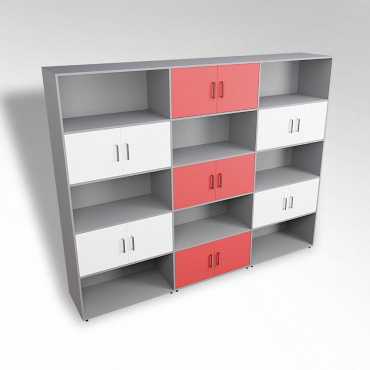 Шкаф встраиваемый закрытый с открытой полкой многосекционный ТР9 ЛДСП  - «globural.ru» - Всеволожск